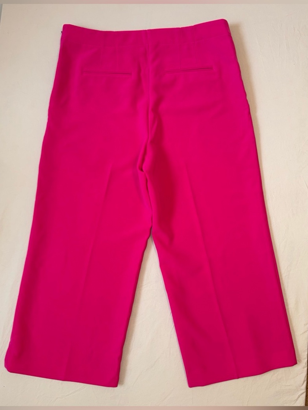 Ann Taylor Women's Wide-Leg Crop Pants in Hot Pink. Size 14. EUC. - Picture 2 of 7
